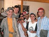 Мы, Пабло, Андрей, Лида и Эстебан в костюмах кибуцников